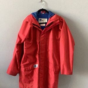 Men’s Vintage Henri Lloyd sailing rain coat Red Size